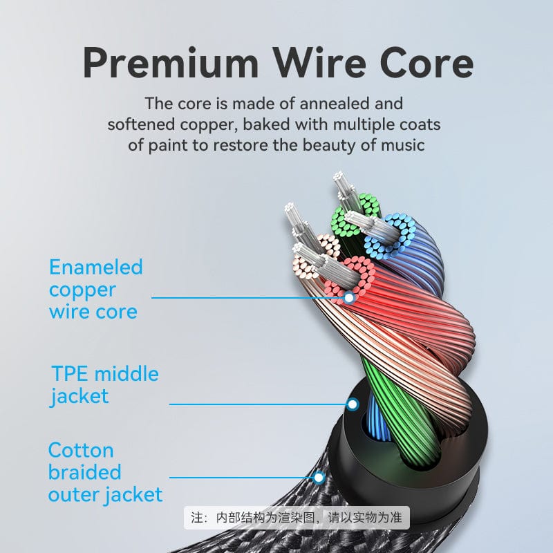 Vention TRRS 3.5mm Male to 3.5mm Female Audio Extension Cable - Image 4