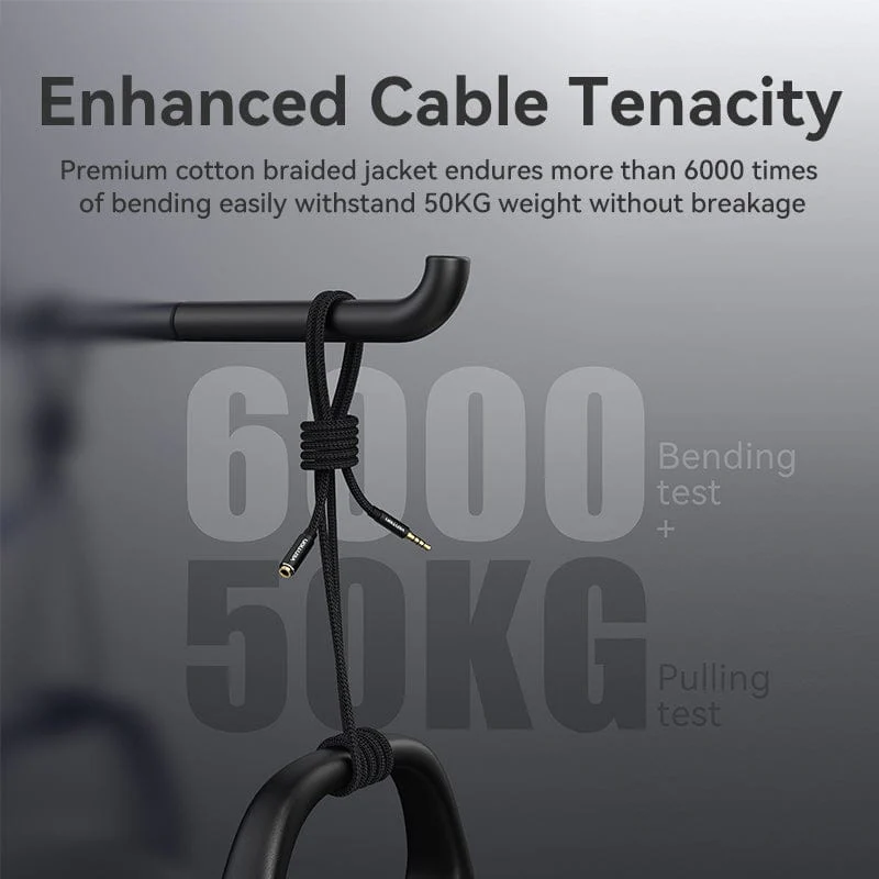 Vention TRRS 3.5mm Male to 3.5mm Female Audio Extension Cable - Image 6