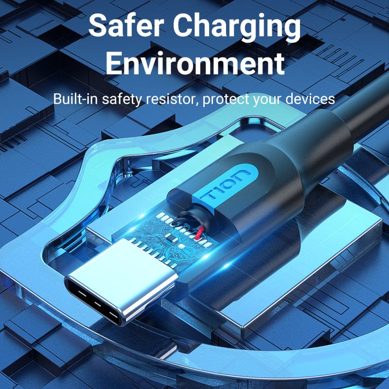 Vention USB 2.0 A Male to USB-C Male Cable with USB Power Supply PVC Type - Image 4