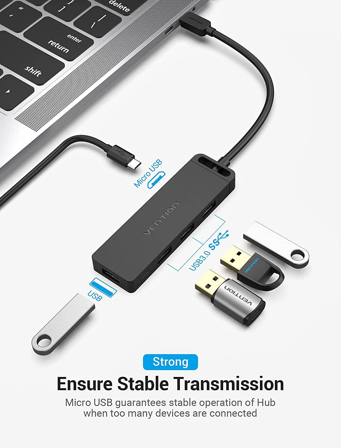 Vention 5-in-1 USB-C Hub - Image 4