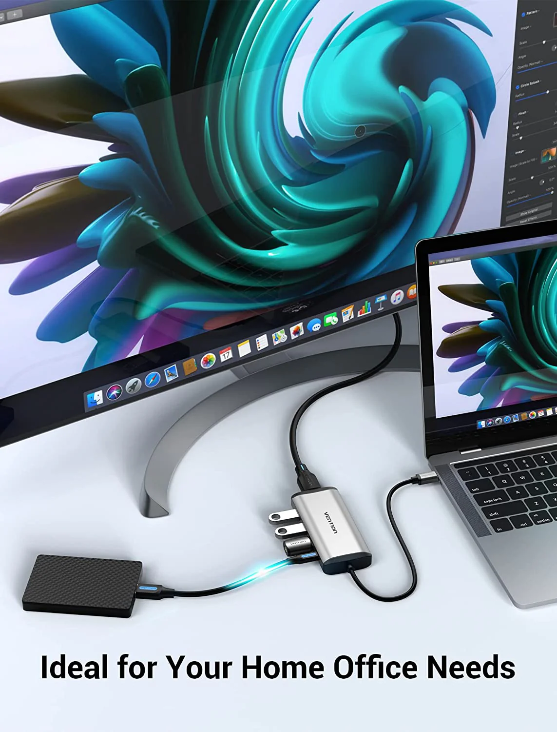 Vention 5-in-1 USB-C Docking Station - Image 4