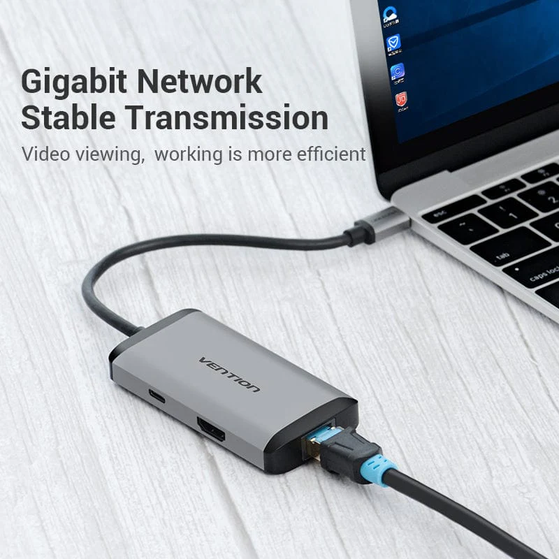 Vention 6-in-1 USB-C Docking Station - Image 5