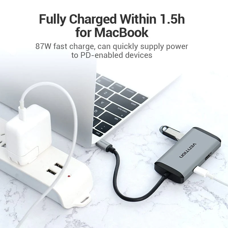 Vention 6-in-1 USB-C Docking Station - Image 6