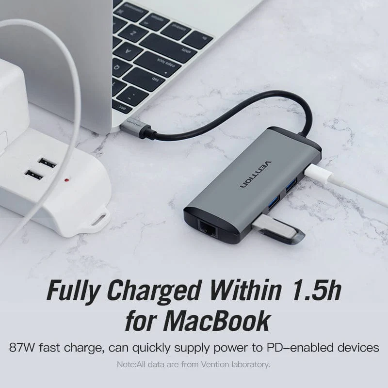 Vention 8-in-1 USB-C Docking Station - Image 7