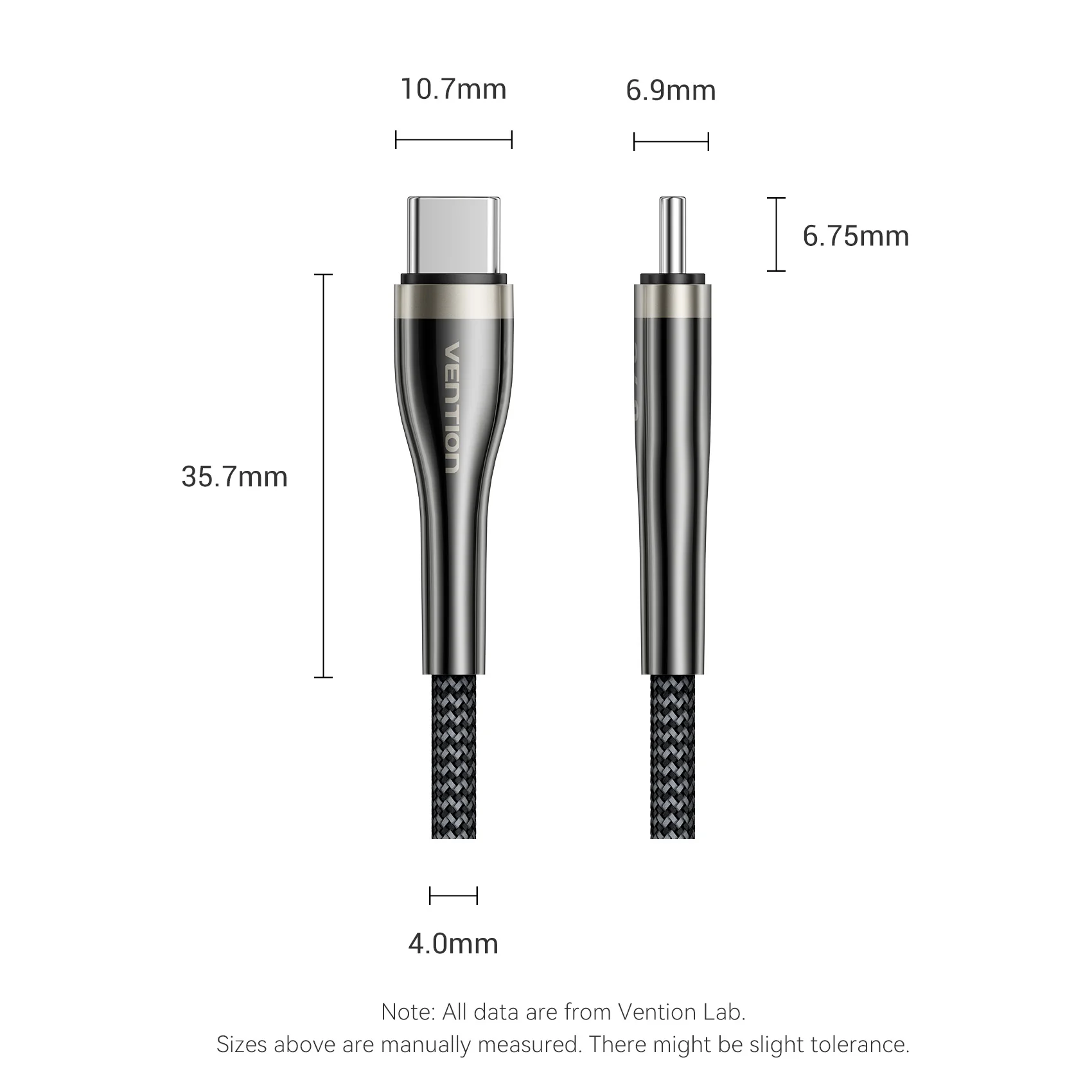 Vention USB 2.0 C Male to C Male 5A Cable - Image 13