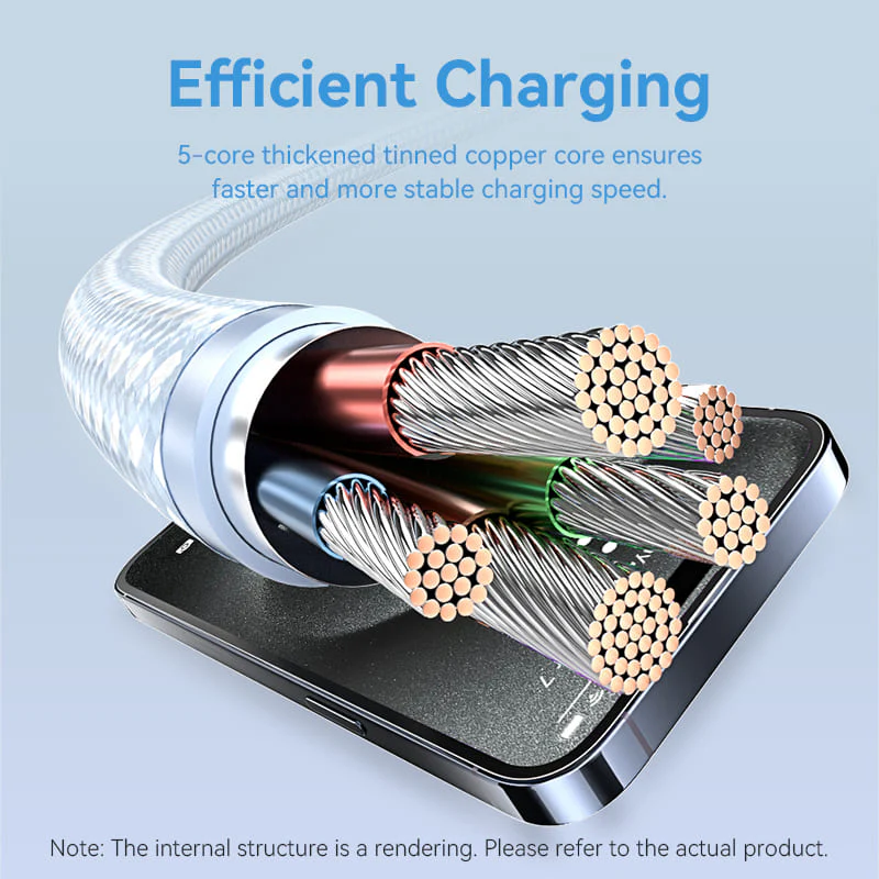 Vention USB 2.0 Type-C Male to Type-C Male 3A Cable Aluminum Alloy Type - Image 11