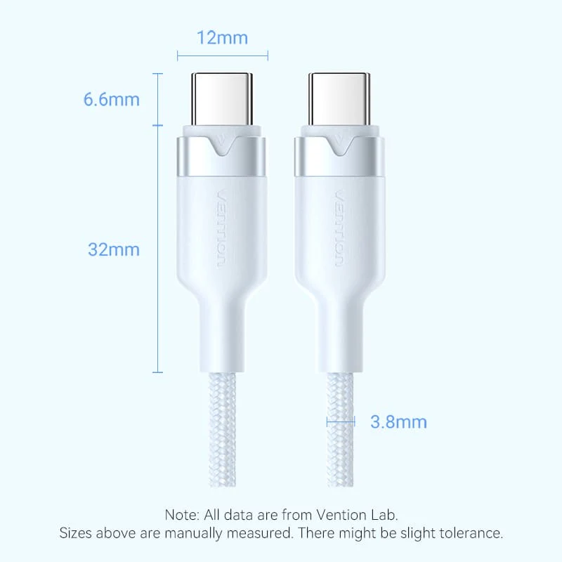 Vention USB 2.0 Type-C Male to Type-C Male 3A Cable Aluminum Alloy Type - Image 17