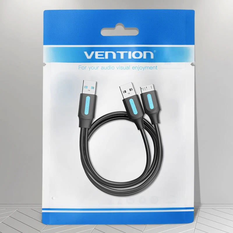 Vention  USB 3.0 A Male to Micro-B Male Cable with USB Power Supply PVC Type - Image 11