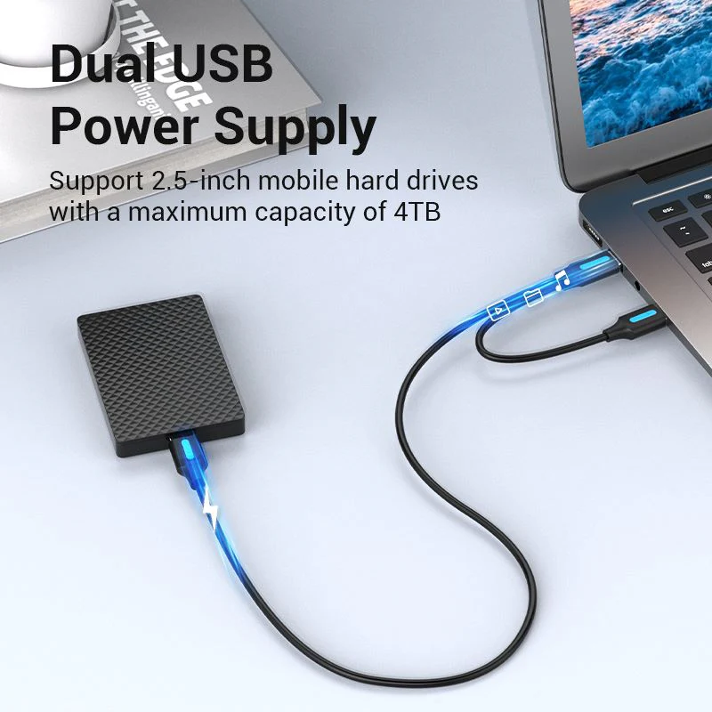 Vention  USB 3.0 A Male to Micro-B Male Cable with USB Power Supply PVC Type - Image 4