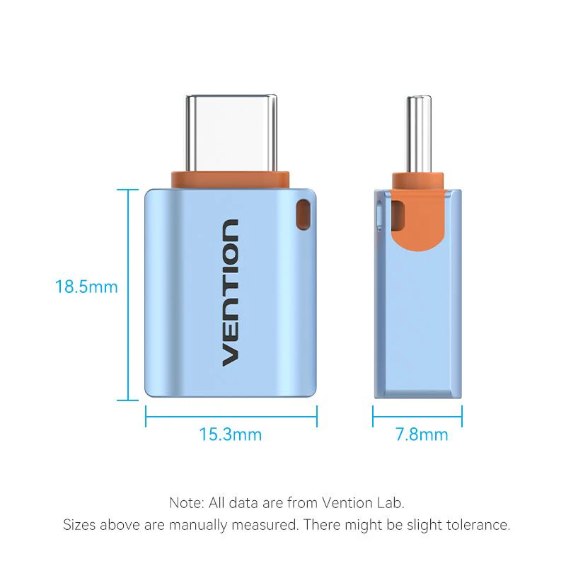 Vention USB 3.1 Type-C Male to USB Female OTG Adapter with Lanyard Aluminum Alloy Type - Image 12