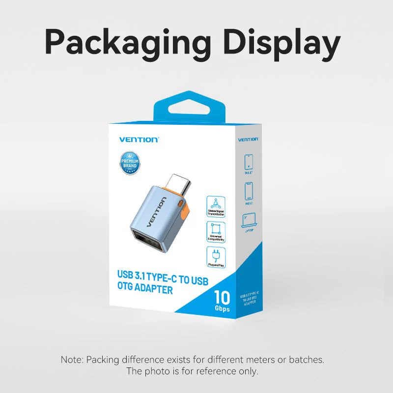 Vention USB 3.1 Type-C Male to USB Female OTG Adapter with Lanyard Aluminum Alloy Type - Image 13