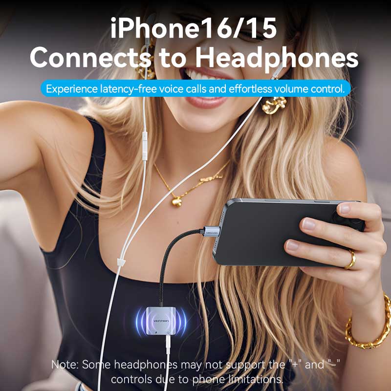 Vention USB-C Male to 3.5mm Female Audio Adapter with Fast Charging Port - Image 8