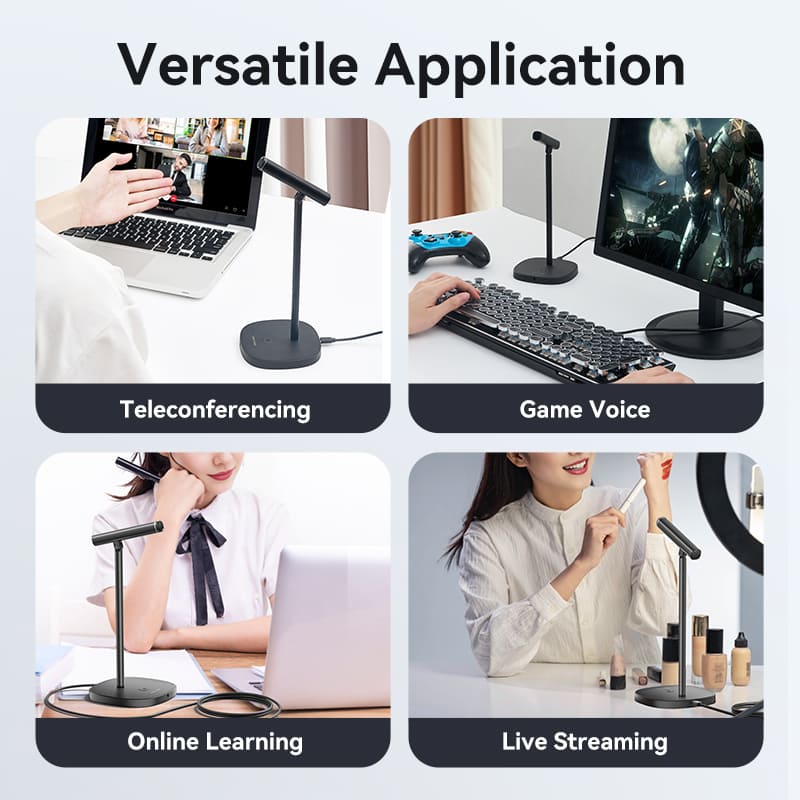 Vention USB Desktop Microphone with Mute Button Black - Image 12