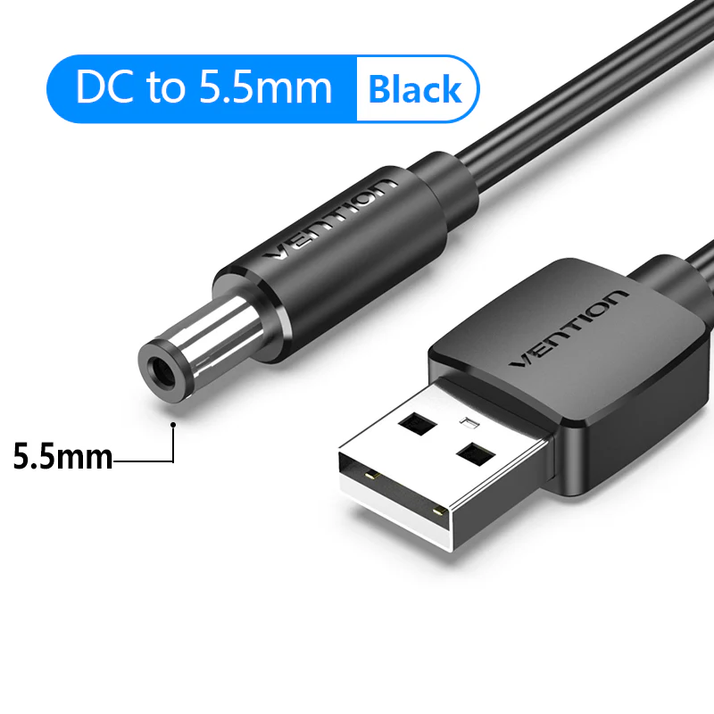USB to DC 3.5mm Power Cable USB A to 3.5 Jack Connector 5V Power Supply Adapter for Fans USB HUB DC 5.5mm Charging Cable - Image 3