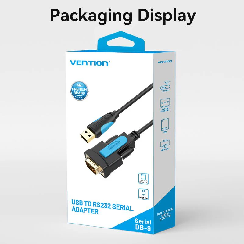 Vention USB to RS232 Serial Adapter Black - Image 11
