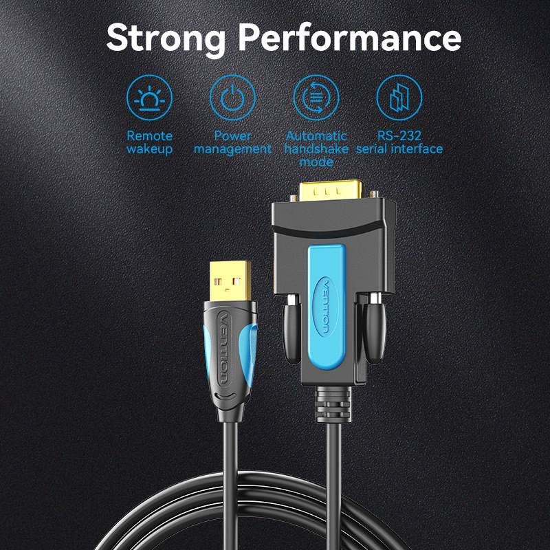 Vention USB to RS232 Serial Adapter Black - Image 5