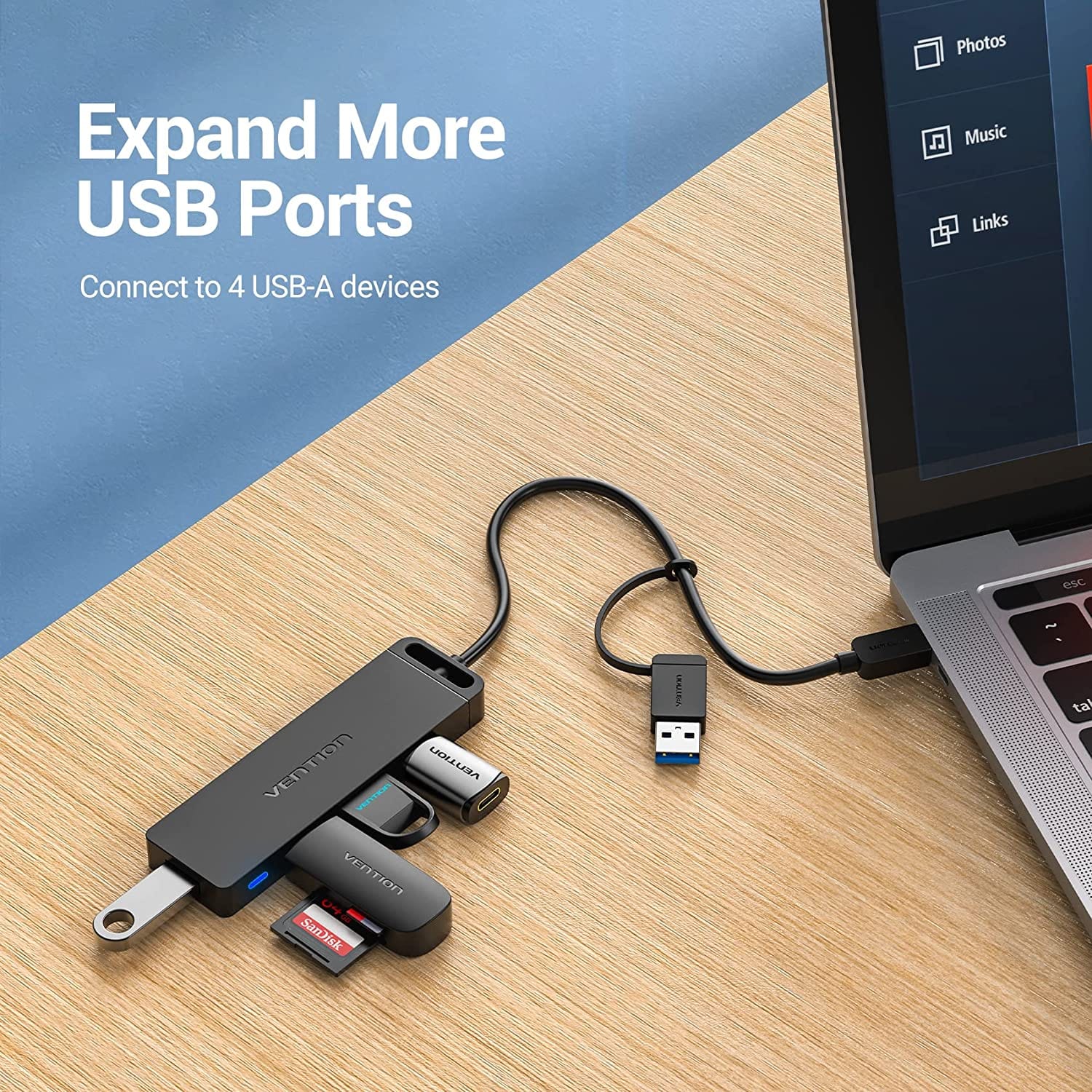 Vention 5-in-1 USB 3.0 Hub - Image 5