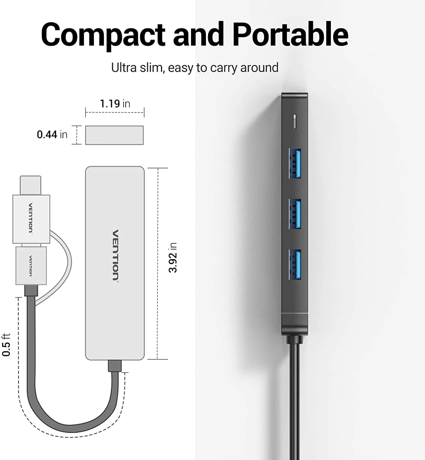 Vention 5-in-1 USB 3.0 Hub - Image 6