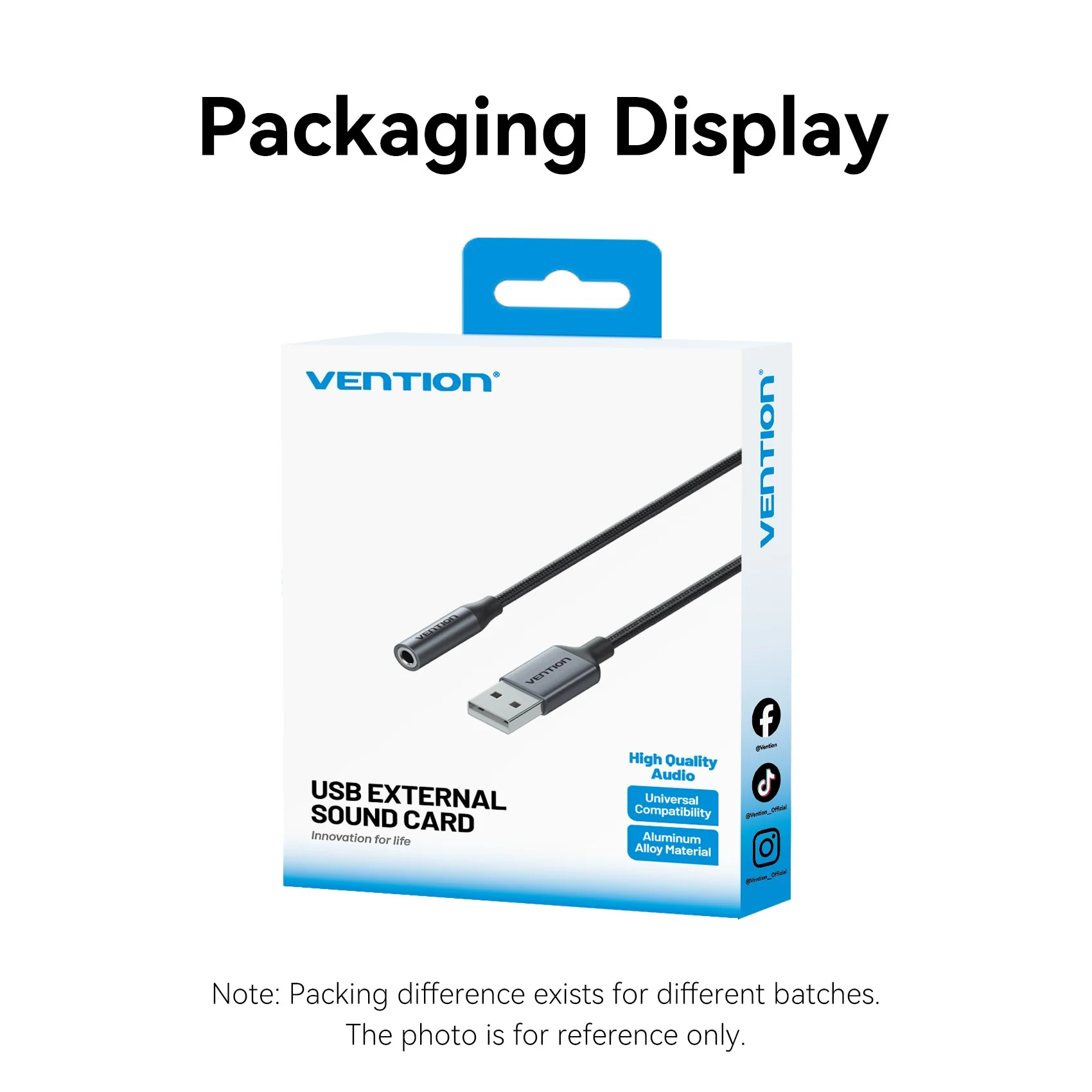 Vention 1-Port USB External Sound Card 0.25M Gray (OMTP-CTIA) - Image 11
