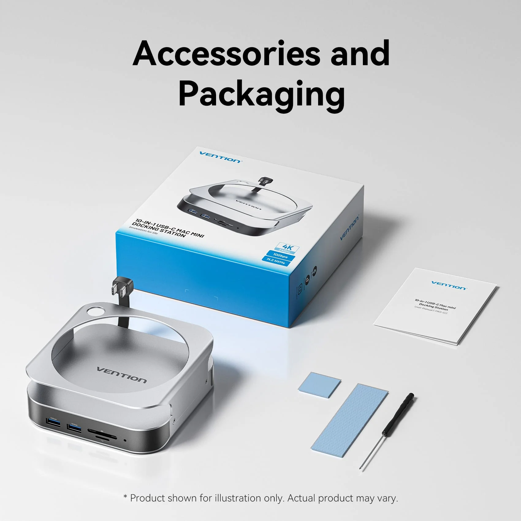 Vention 10-in-1 USB-C Mac mini Docking Station - Image 13