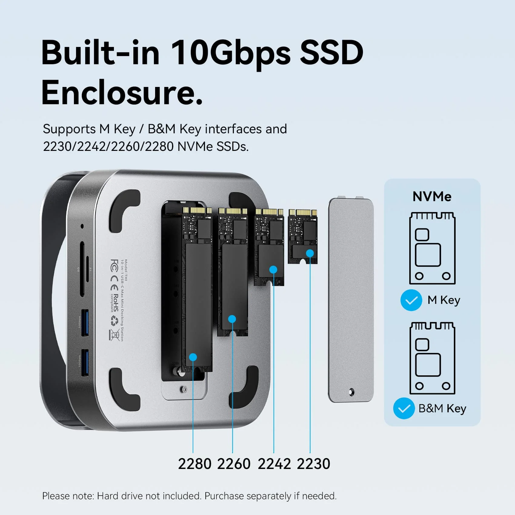 Vention 10-in-1 USB-C Mac mini Docking Station - Image 5