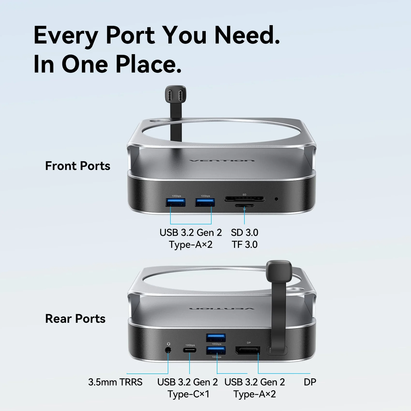 Vention 10-in-1 USB-C Mac mini Docking Station - Image 9