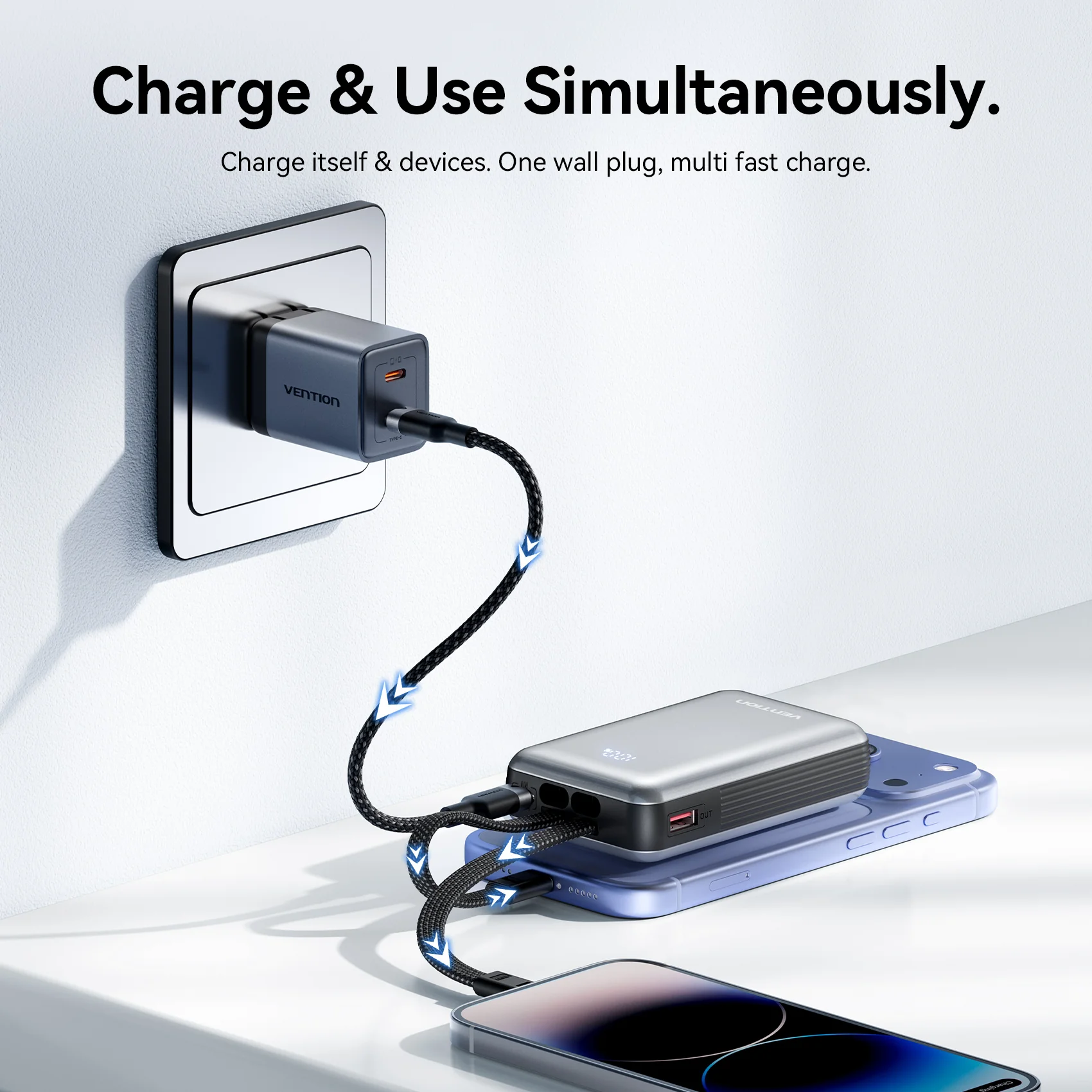 Vention 10000mAh Power Bank - Image 6