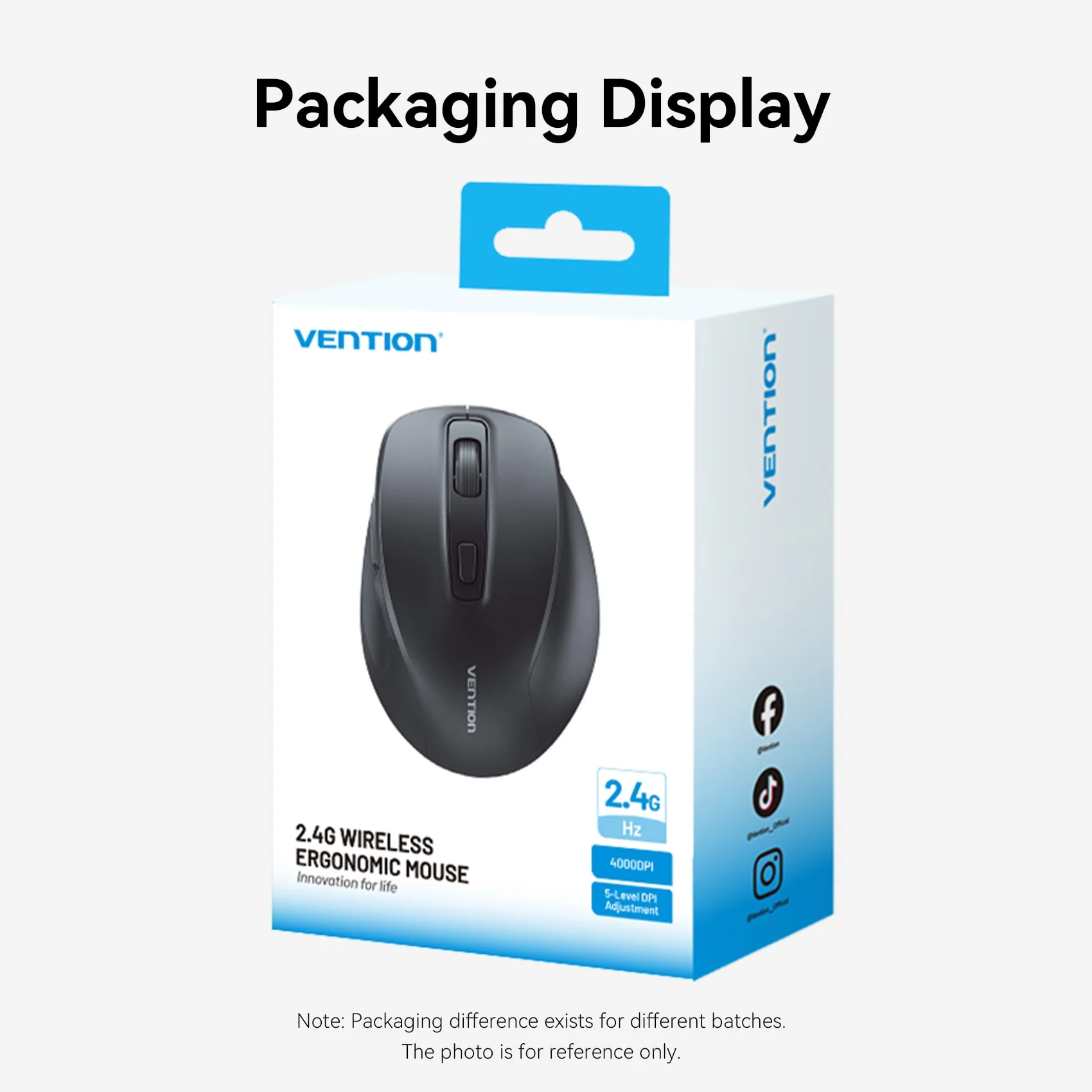 Vention 2.4G Wireless Ergonomic Mouse - Image 16
