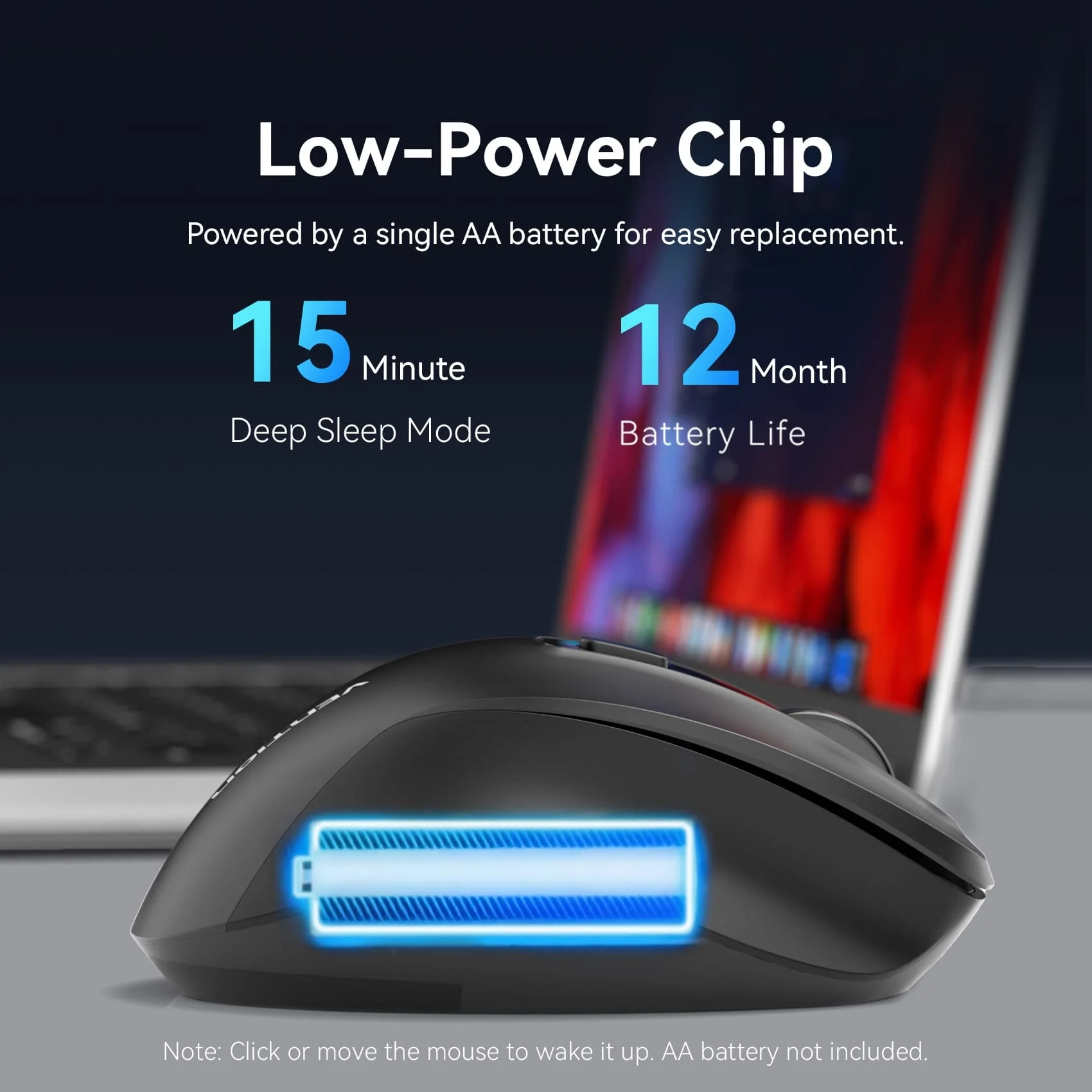 Vention 2.4G Wireless Ergonomic Mouse - Image 8