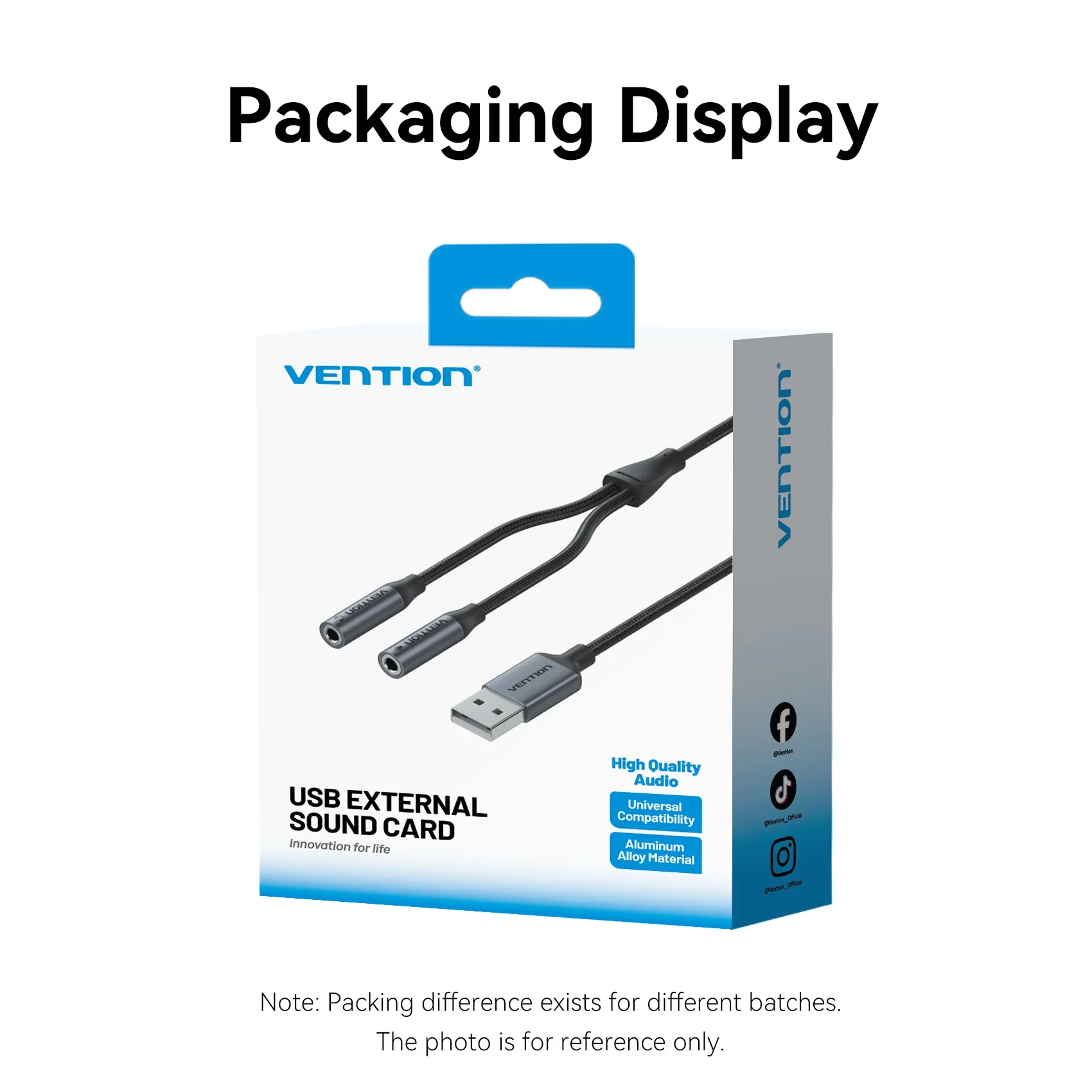 Vention 2-Port USB External Sound Card 0.25M Gray - Image 11