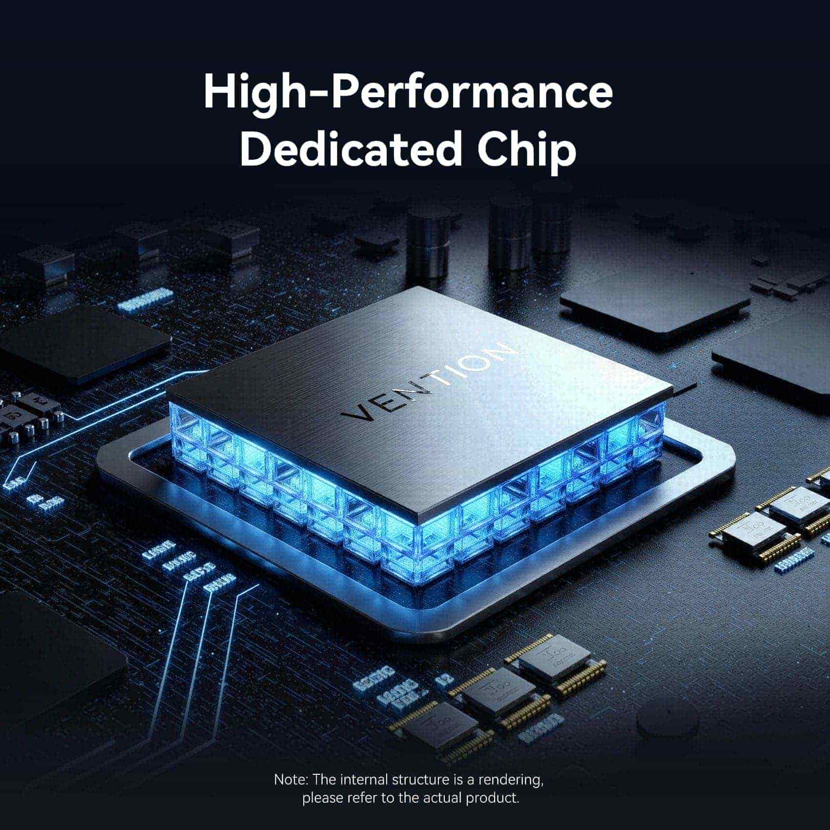 Vention 5-in-1 USB-C 8K Docking Station with LED Display - Image 8