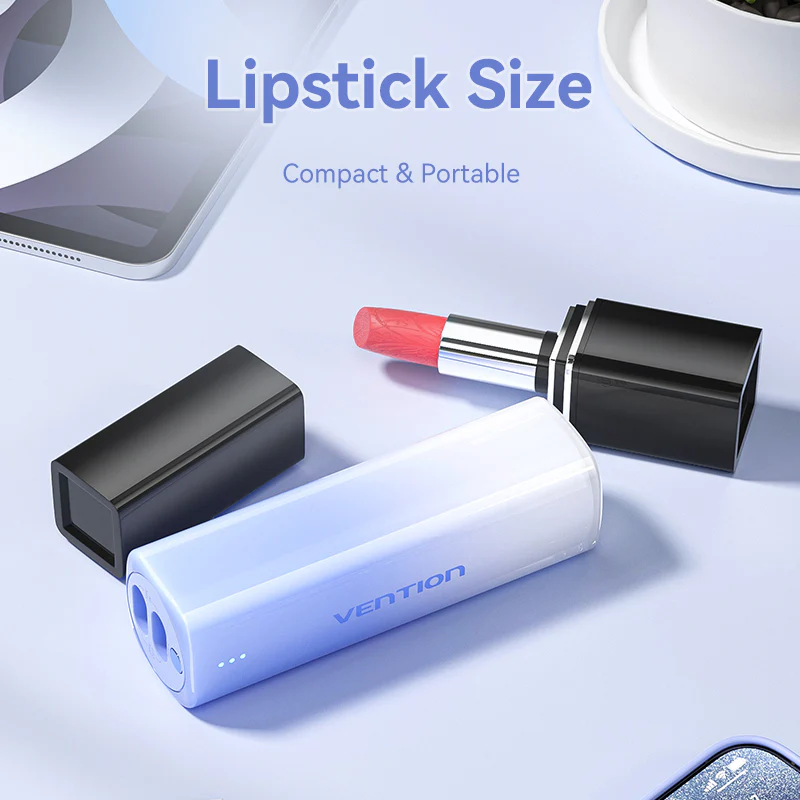 Vention 5000mAh Power Bank Compact with Built-in Cable——On Promotion - Image 5