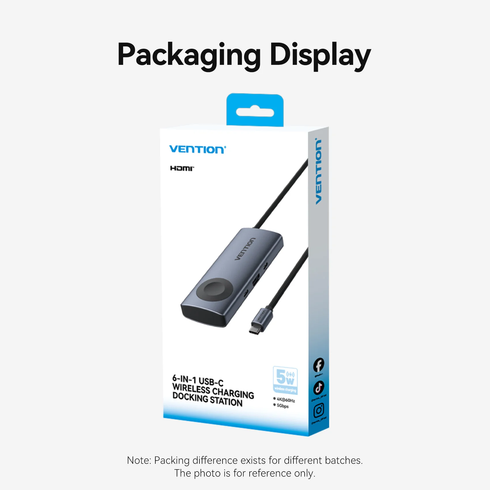Vention 6-in-1 USB-C Wireless Charging Docking Station - Image 14