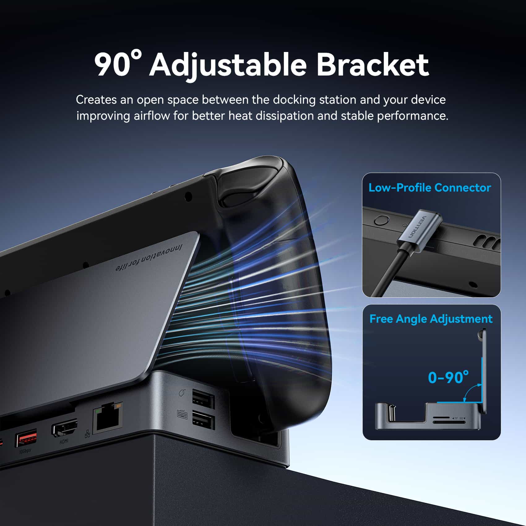 Vention 9-in-1 USB-C Gaming Docking Station - Image 4