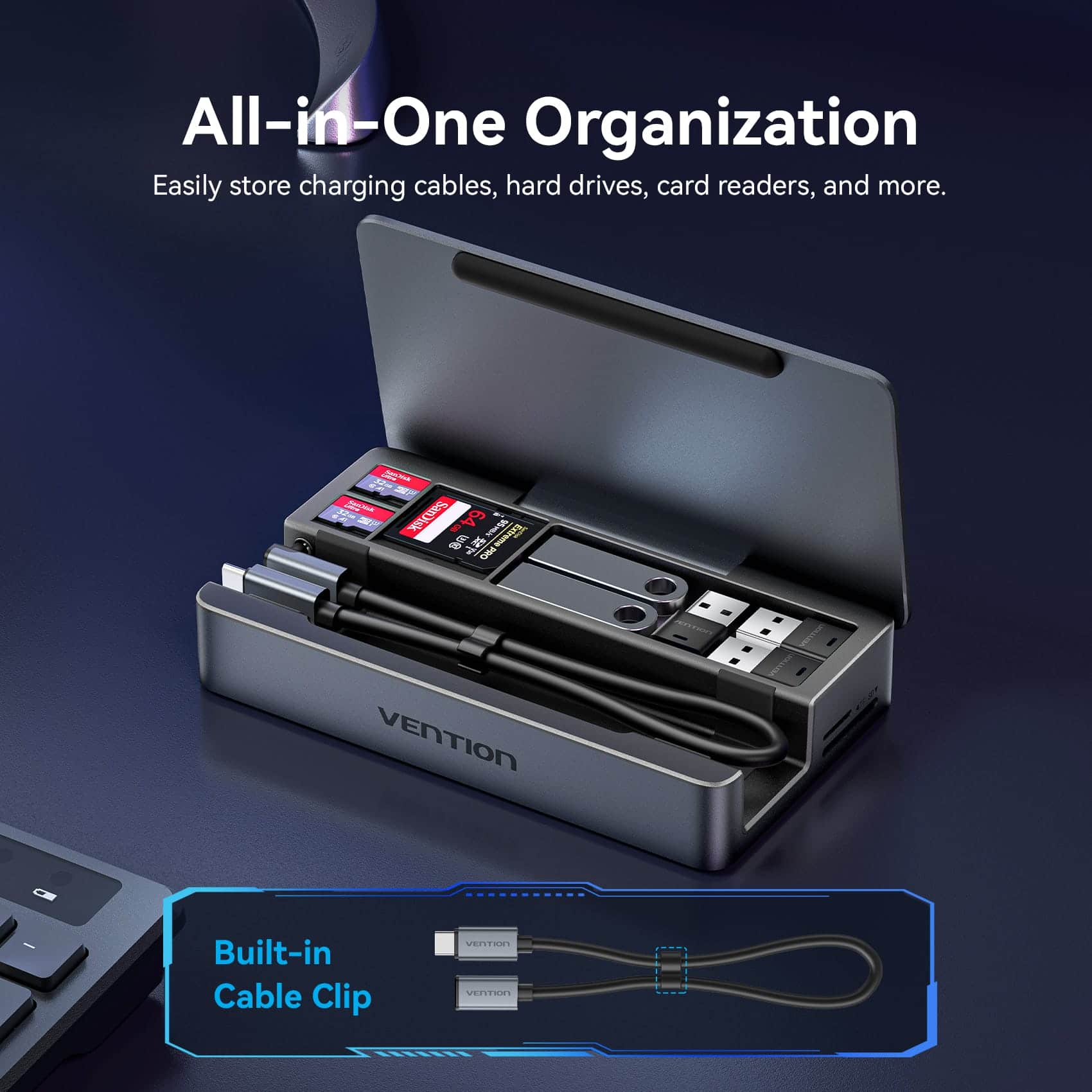 Vention 9-in-1 USB-C Gaming Docking Station - Image 5
