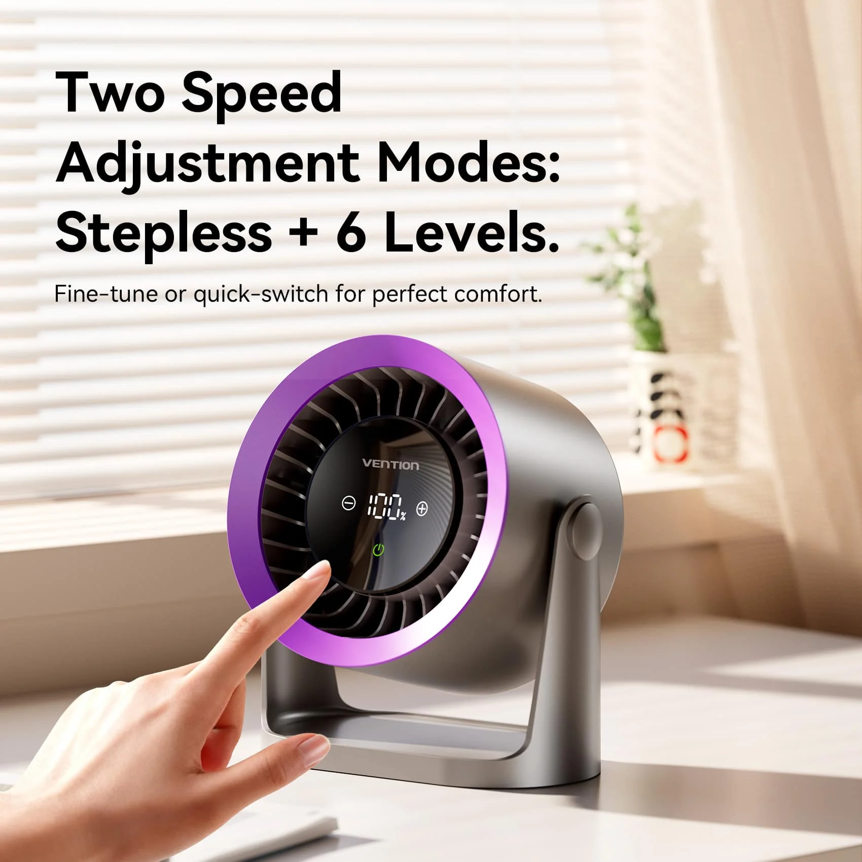 Vention Desktop Air Circulation Fan - Image 5