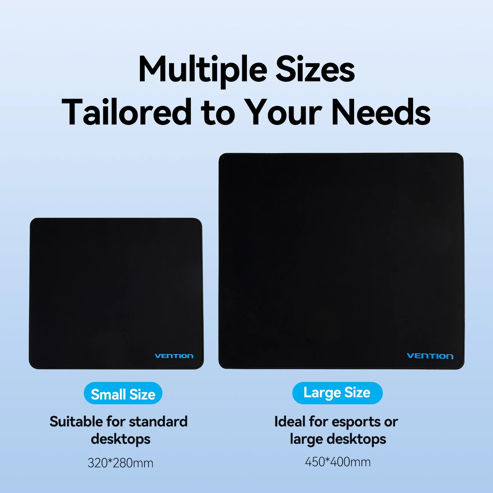 Vention Gaming Mouse Pad Smooth Surface Type Black - Image 9