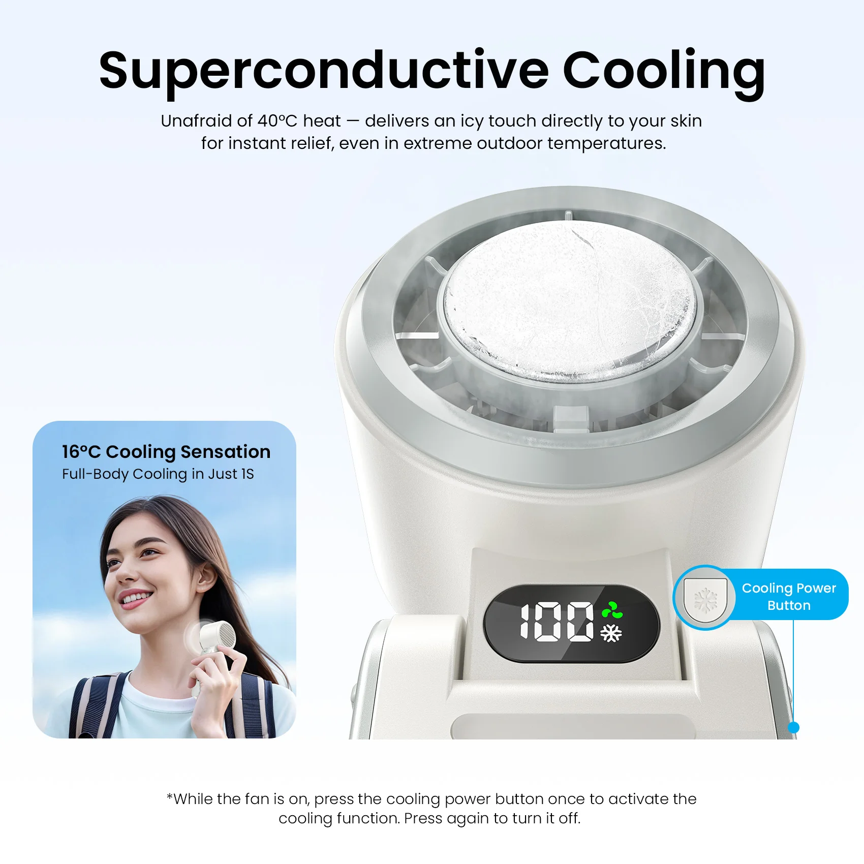 Vention Handheld Foldable High-Speed Cooling Fan - Image 4