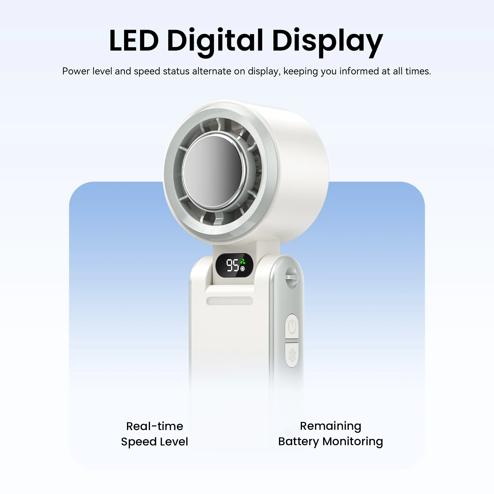 Vention Handheld Foldable High-Speed Cooling Fan - Image 7