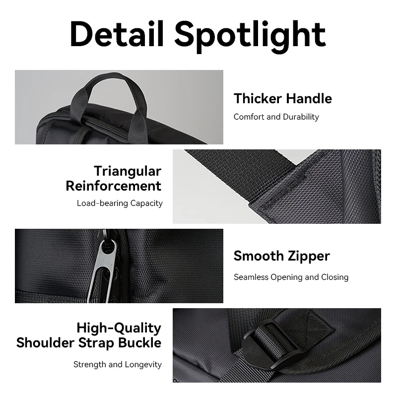 Vention Laptop Backpack (45cm x 28cm x 15cm) Black - Image 12