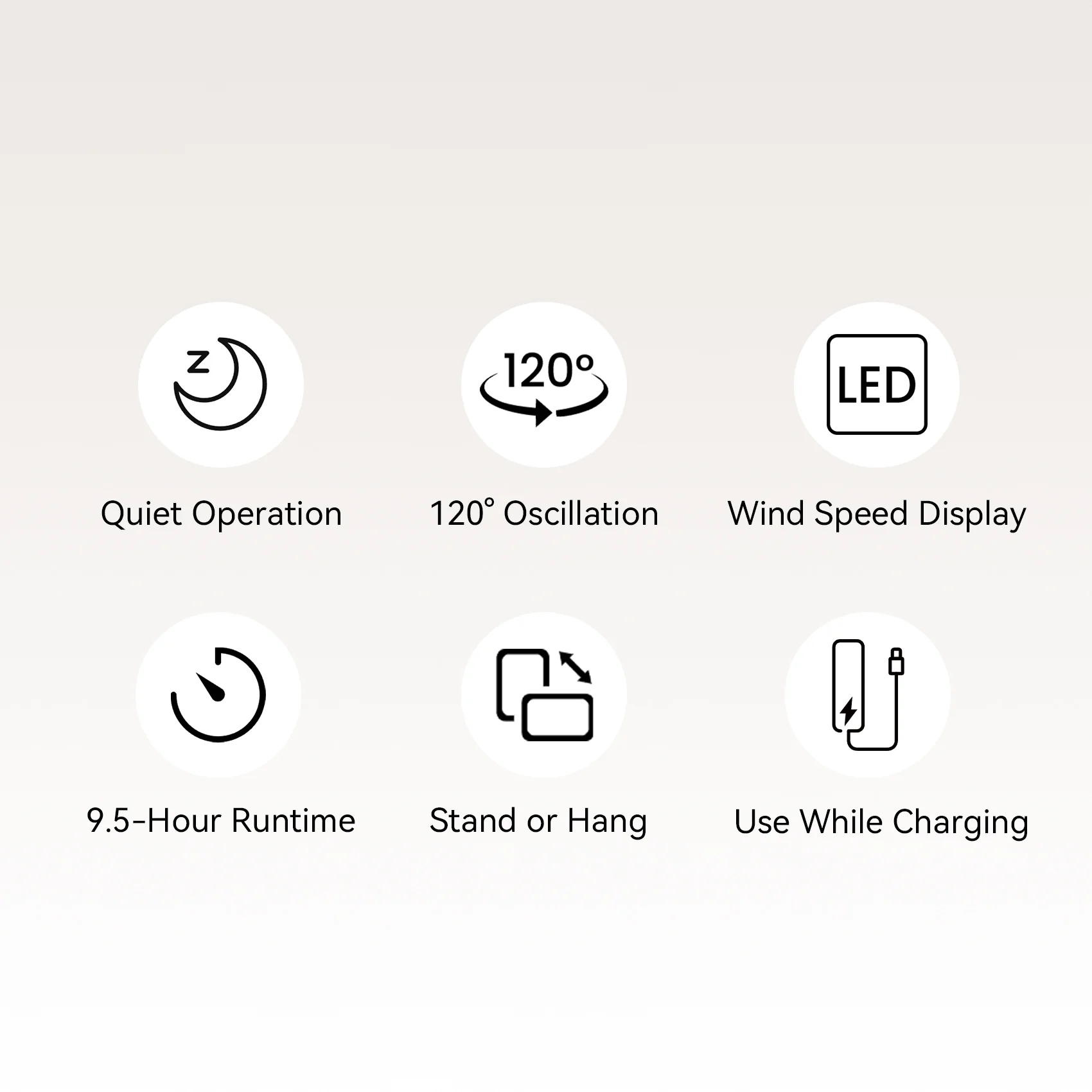 Vention lite 01 Desktop Air Circulation Fan - Image 4