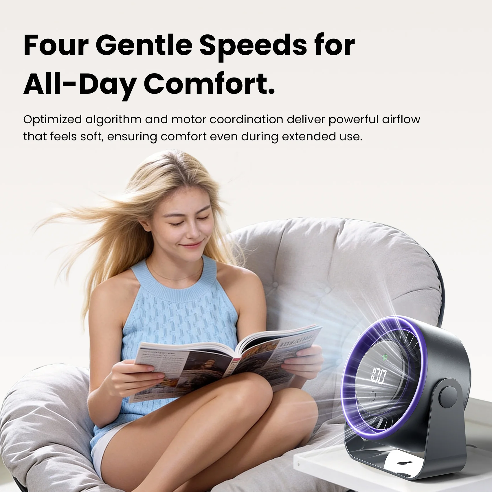 Vention lite 01 Desktop Air Circulation Fan - Image 5
