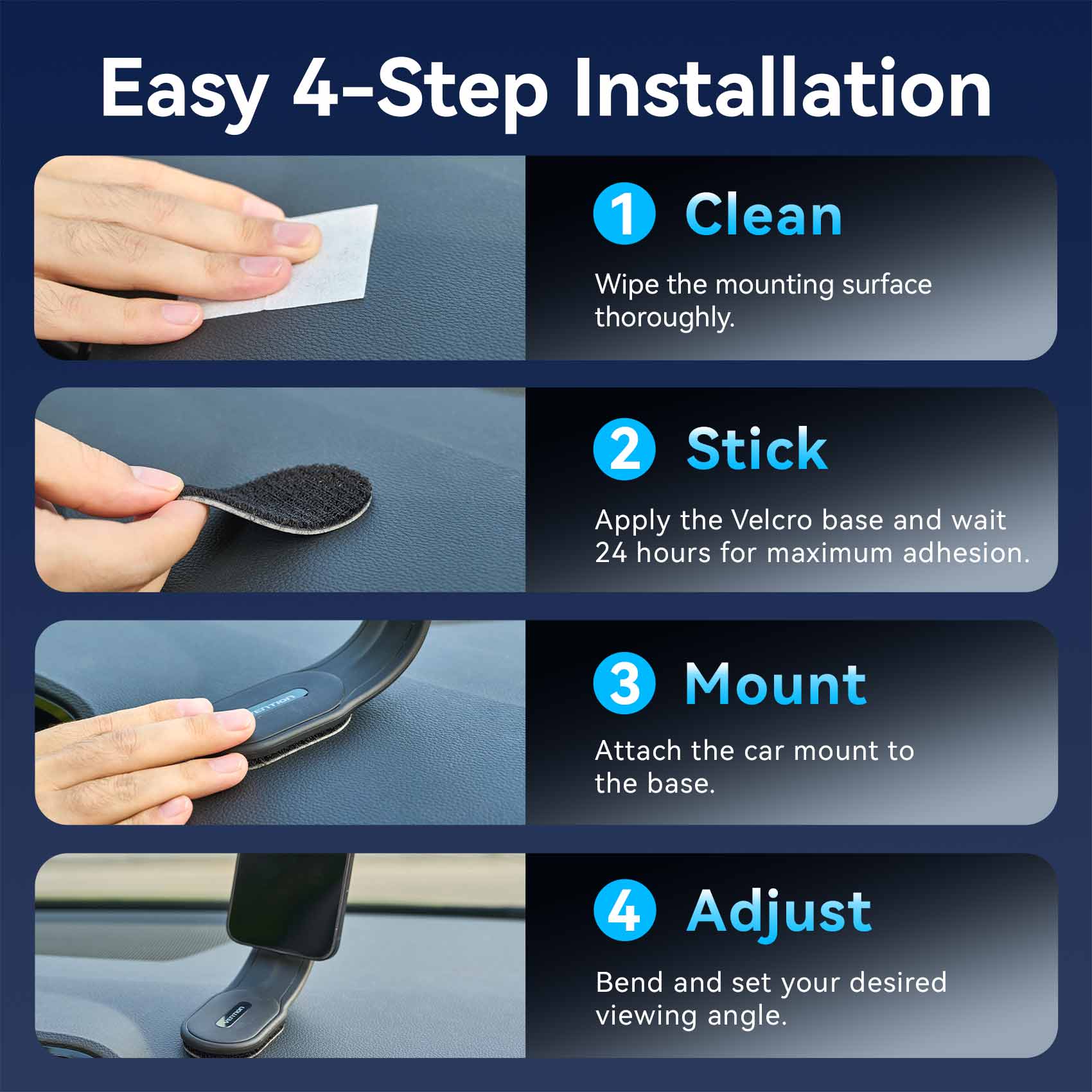 Vention Magnetic Car Phone Mount - Image 10
