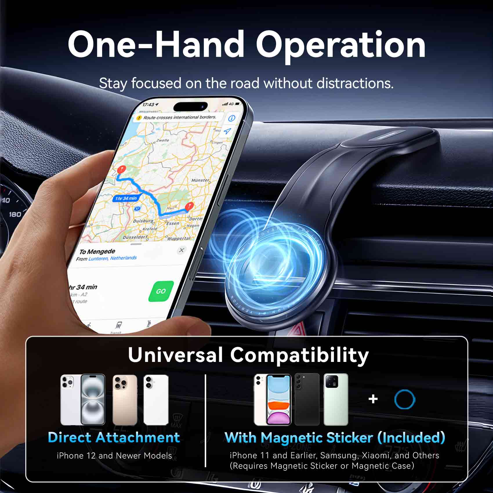 Vention Magnetic Car Phone Mount - Image 6