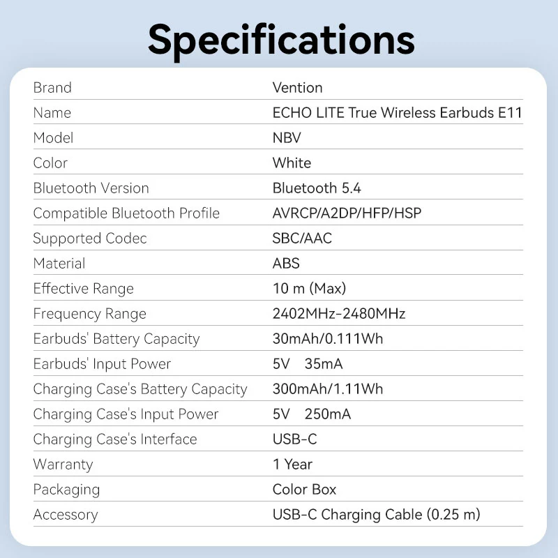 Vention True Wireless Bluetooth Earbuds - Image 11
