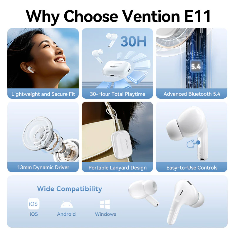 Vention True Wireless Bluetooth Earbuds - Image 3