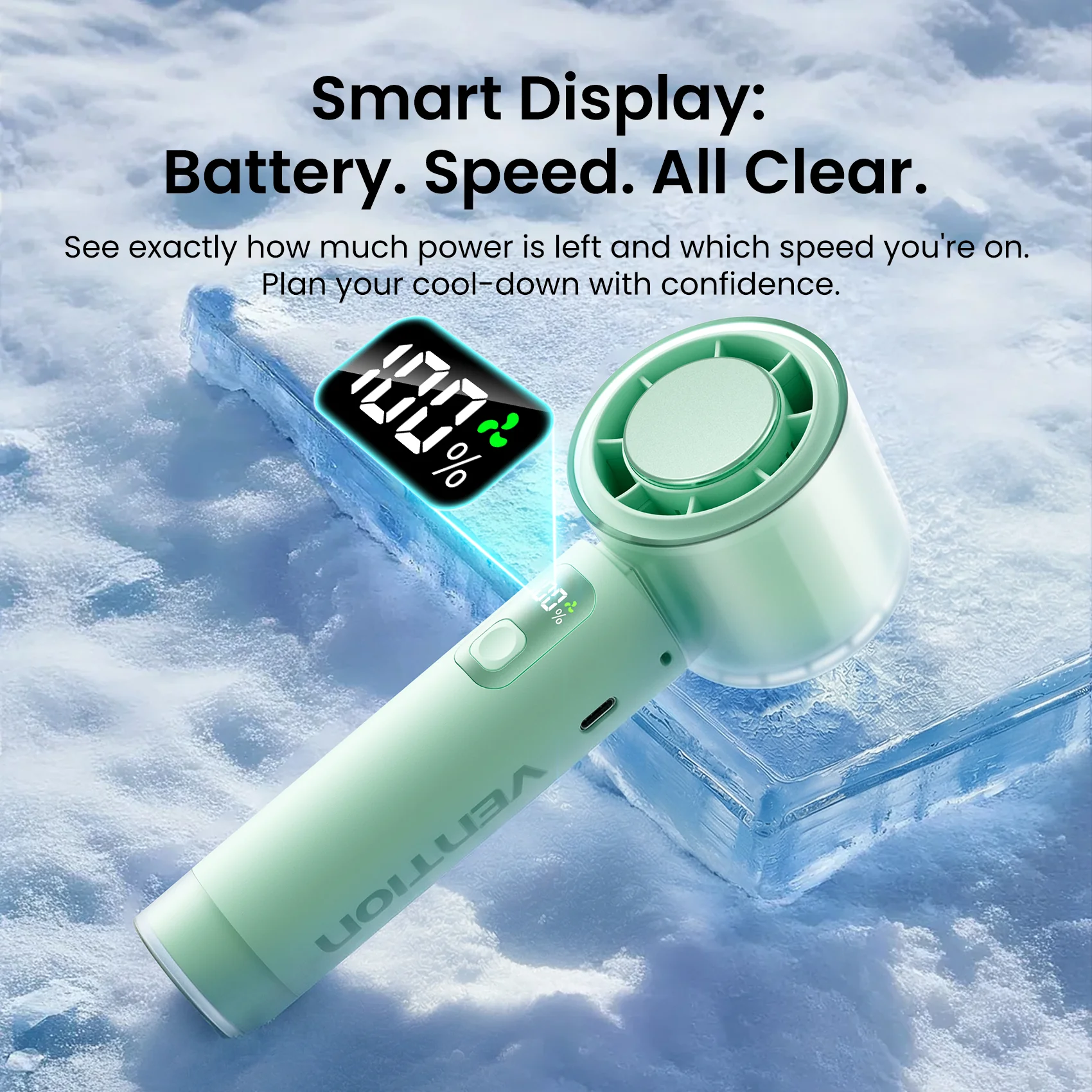 Vention Ultra-Light Foldable Handheld Fan - Image 9