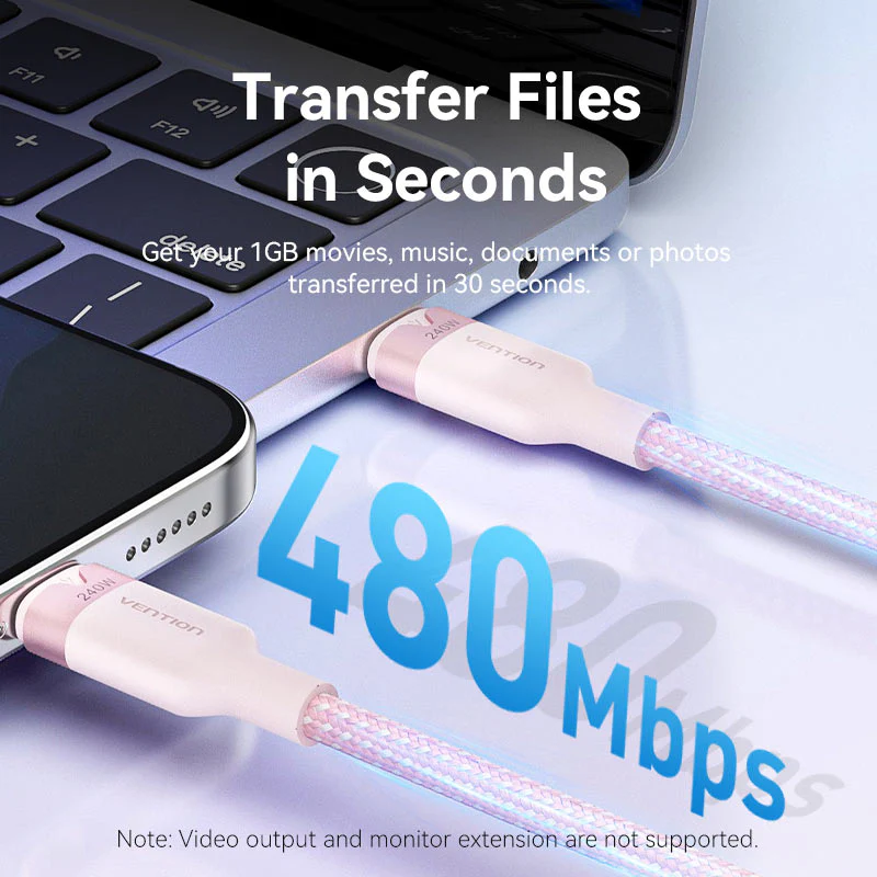 Vention USB 2.0 Type-C Male to Type-C Male 5A Cable Aluminum Alloy Type - Image 14
