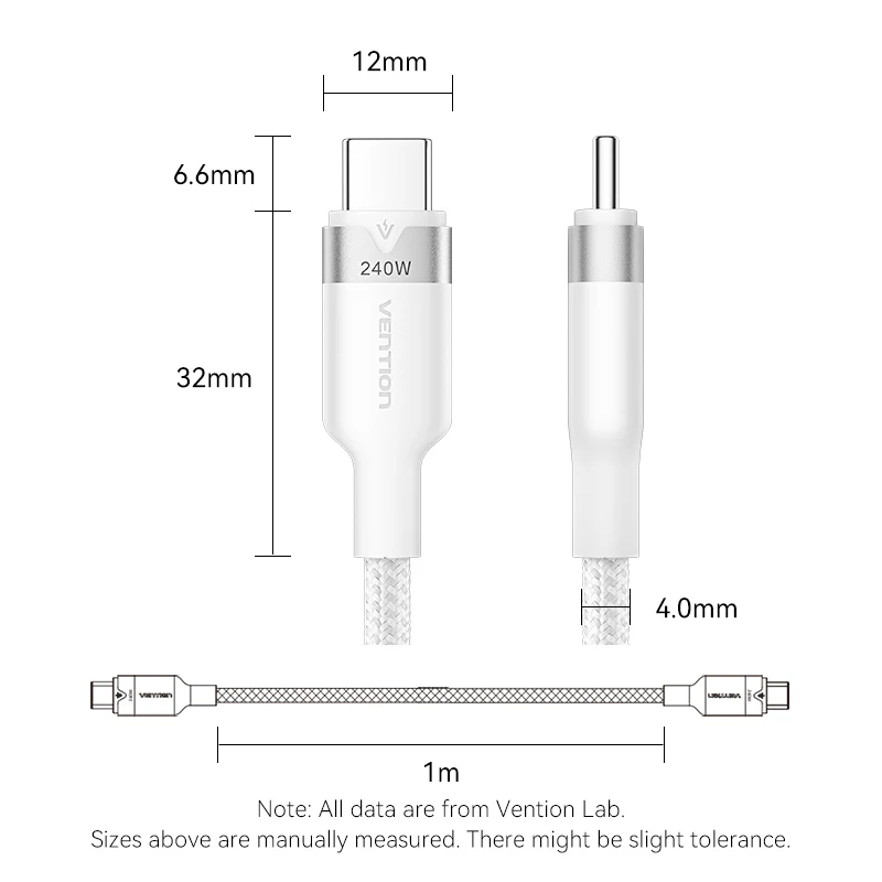Vention USB 2.0 Type-C Male to Type-C Male 5A Cable Aluminum Alloy Type - Image 17