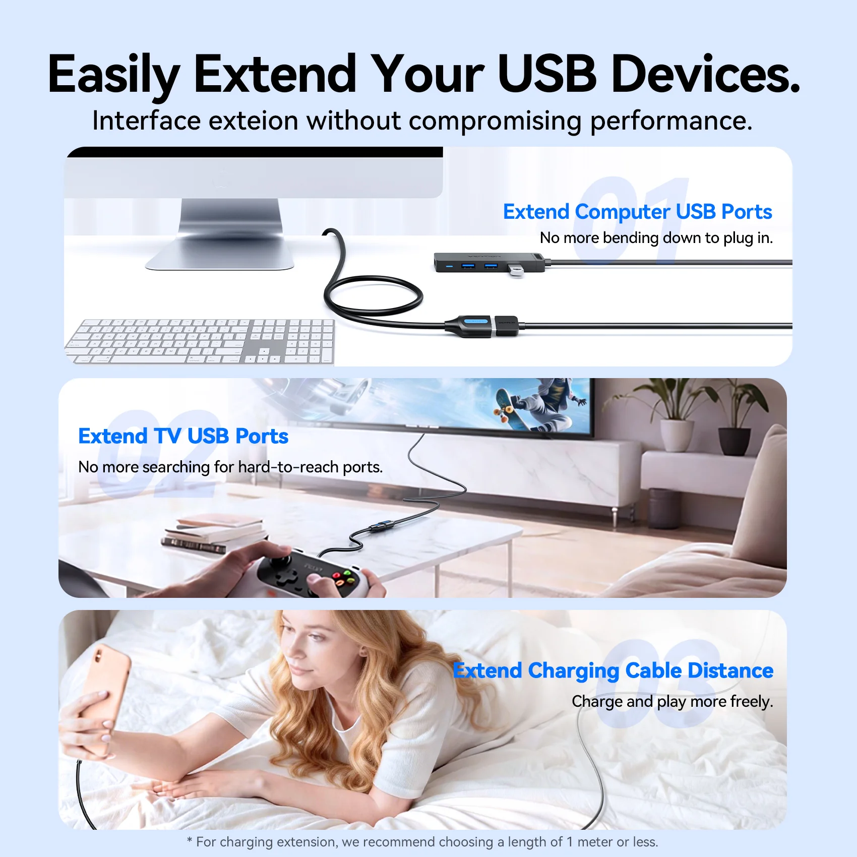 Vention USB 3.2 Extension Cable - Image 5